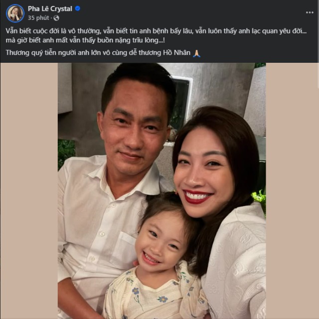 Nữ ca sĩ thân thiết với ông Hồ Nhân nói lời tiễn biệt, nghẹn ngào tiết lộ bệnh tình của nam CEO