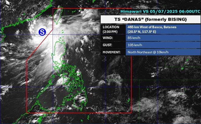 Dự báo thời điểm bão số 2 Biển Đông giật cấp 13, gây mưa lớn, sóng dữ