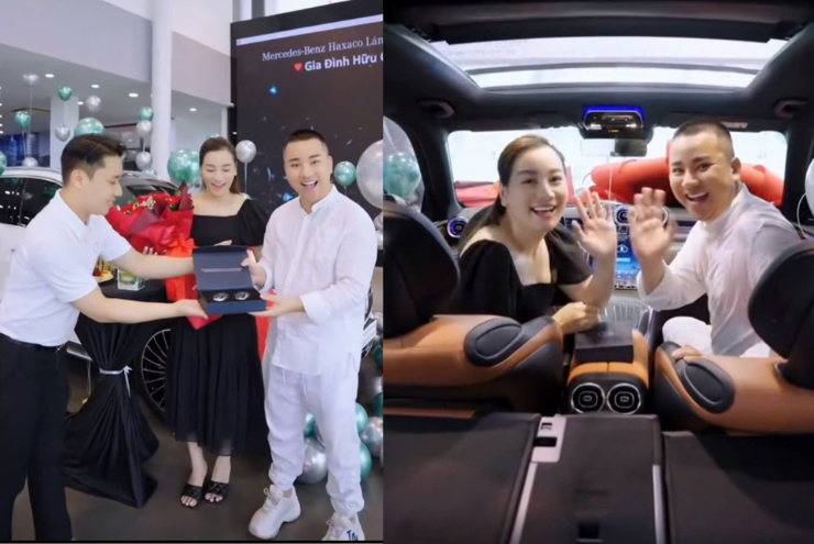 Hữu Công mua xe Mercedes tặng vợ nhân dịp sinh nhật.