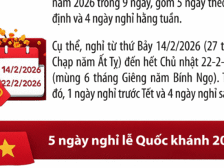 Lịch nghỉ Tết Âm lịch 2026 - 1