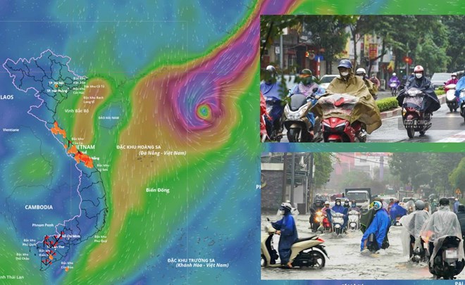 Dự báo 5 tỉnh mưa to nhất do bão số 12 và không khí lạnh dồn dập sắp tới