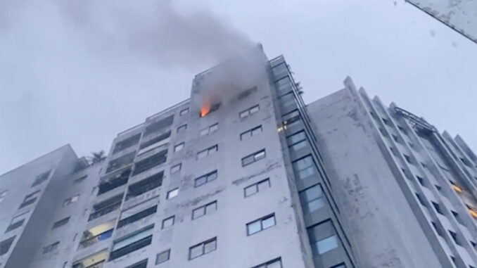 Vị trí xảy ra hỏa hoạn. Ảnh: Hùng Lê