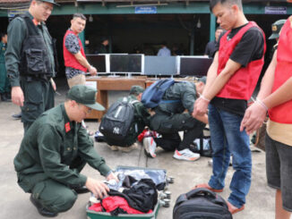 Ban chuyên án bắt giữ nhóm lừa đảo qua mạng tại Campuchia. (Ảnh: CACC)