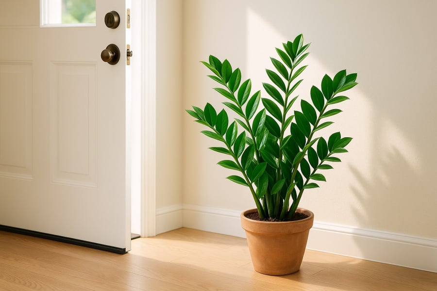 cu-trong-3-loai-cay-nay-truoc-nha-0635-1 Cây kim tiền đặt gần cửa giúp hút tài lộc và tạo điểm nhấn phong thủy cho không gian sống.