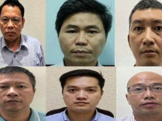 Các bị can: Nguyễn Danh Sơn, Trần Quốc Hùng, Trịnh Văn Đoàn, Nguyễn Hữu Khải, Đỗ Ngọc Tuyền, Trương Hoàng Dũng.