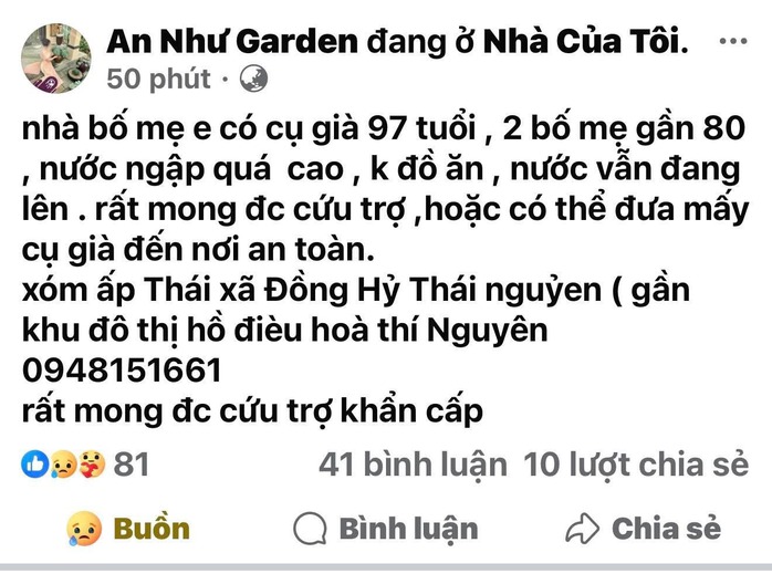 Đêm trắng tuyệt vọng ở Thái Nguyên: Pháo sáng S.O.S bắn lên, lời cầu cứu khắp nơi vì lũ dâng vượt mức lịch sử- Ảnh 3.