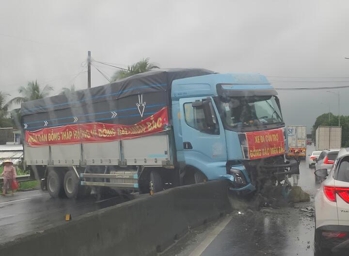 Hiện trường vụ tai nạn.