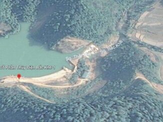 Vị trí đập Bắc Khê. Ảnh Google Earth